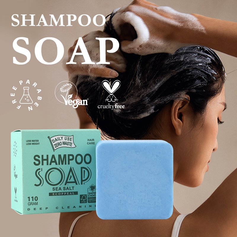 Organic Ceratin Nut Seaweed Violet Shea Moisture Vegan Hair Care Growth Wave Anti Yellow Pure Solid Shampoo and Conditioner Bar