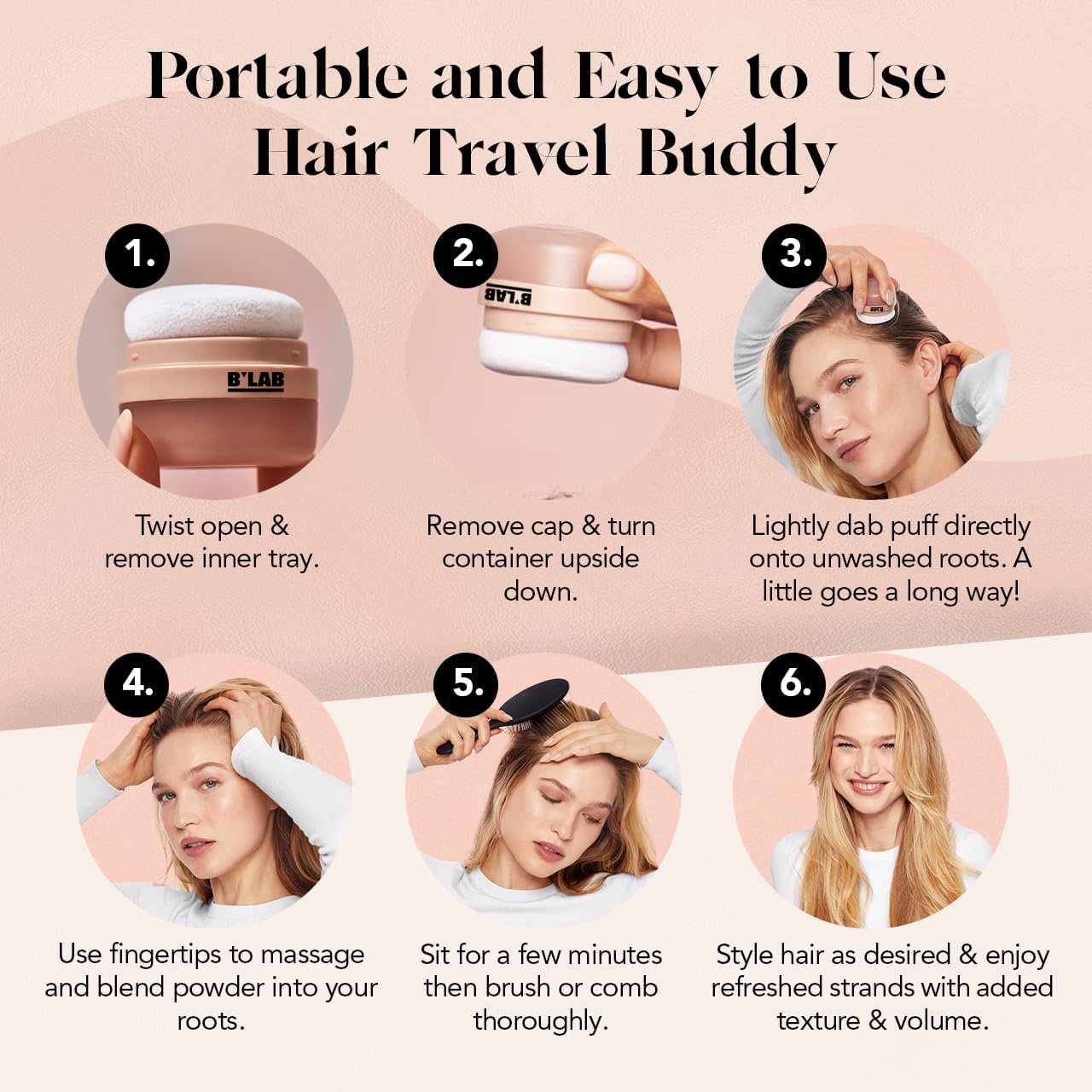 Private Label Vegan Travel Size Non-Aerosol Hair Styling Women Bulk Spray Remove Oil Jar Powdered Remove Mini Dry Shampoo Powder
