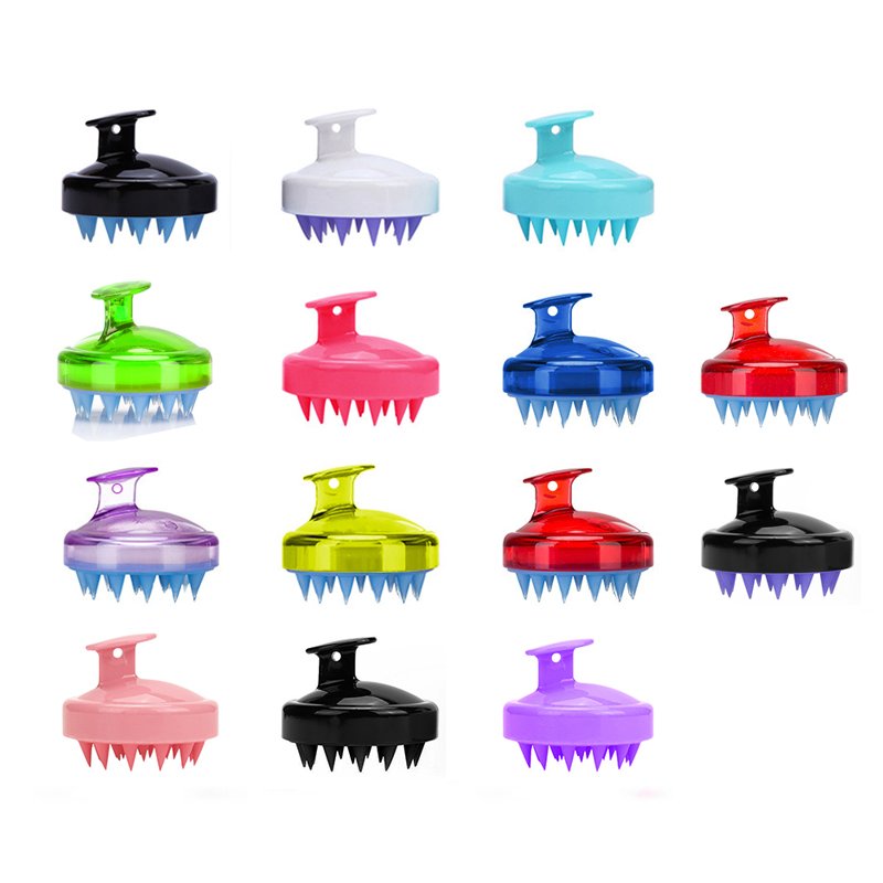 New Upgrade Household Soft Silicone Scratch Head Clean Scalp Massage Scalp Itch Wash Hair Brush Massage Shampoo Salon