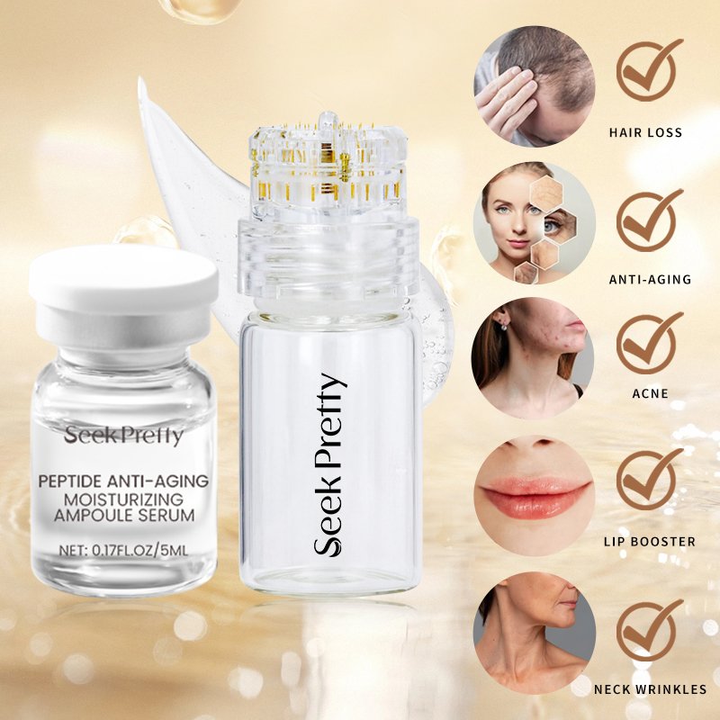 Vegan Stem Cells Peptide Anti Hair Loss 5ml Micro Infusion Hyaluronic Acid Facial Neck Mesotherapy Microneedling Serum For Neck