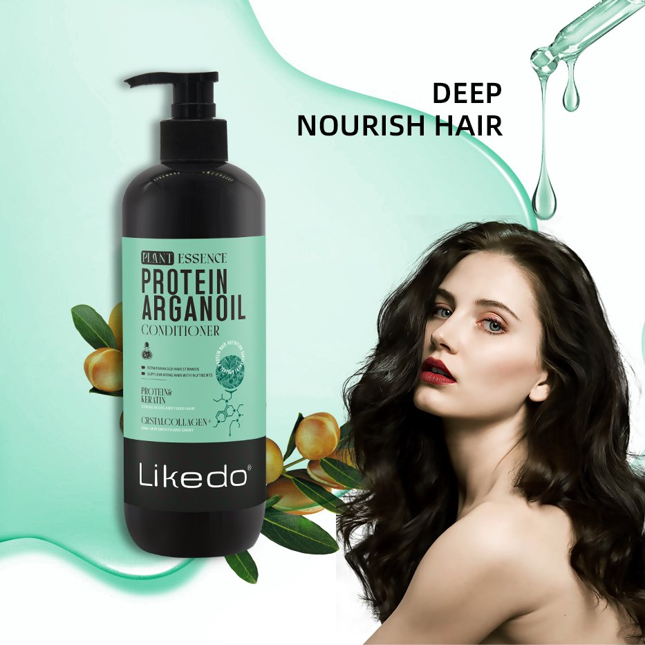 Bestselling sulfate-free protein Argan oil shampoo private label organic preservative free natural shampoo and conditioner set