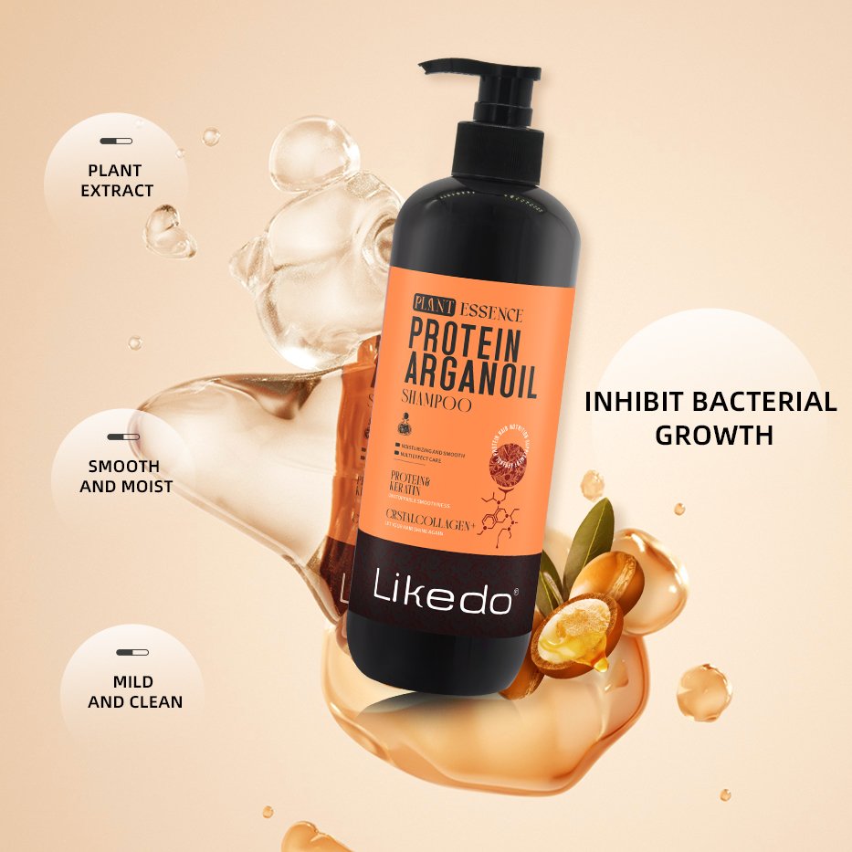 Bestselling sulfate-free protein Argan oil shampoo private label organic preservative free natural shampoo and conditioner set