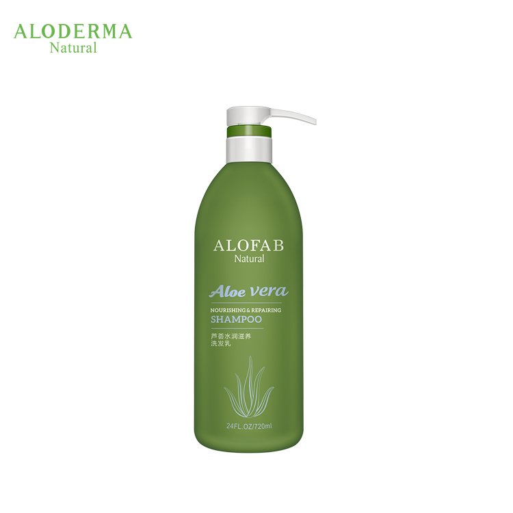Private Label Organic Aloe Vera Damage Repairing Anti-Dandruff Color Protecting Human Hair Shampoo Professional for Thin Hair