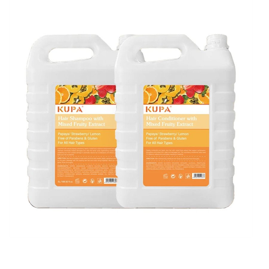 Wholesale Customize Mixed Fruity Keratin Hair Care Gentle Clean Enhance Volume Shiny Hair Shampoo And Conditioner