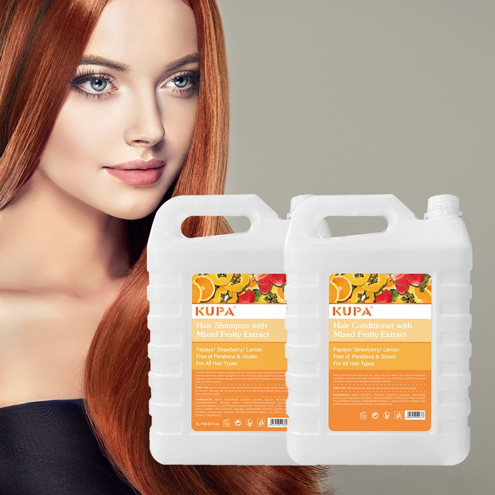 Wholesale Customize Mixed Fruity Keratin Hair Care Gentle Clean Enhance Volume Shiny Hair Shampoo And Conditioner