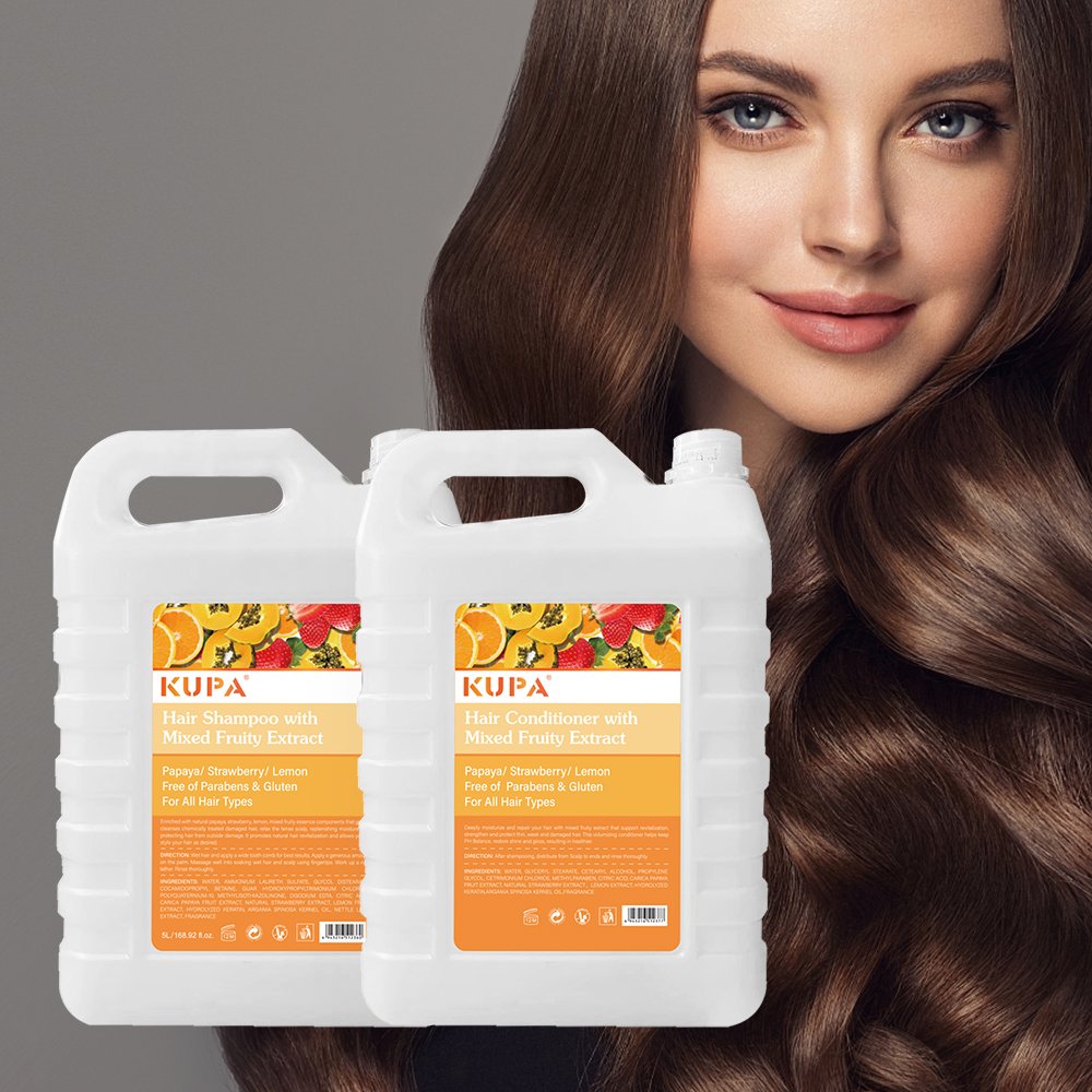 Wholesale Customize Mixed Fruity Keratin Hair Care Gentle Clean Enhance Volume Shiny Hair Shampoo And Conditioner