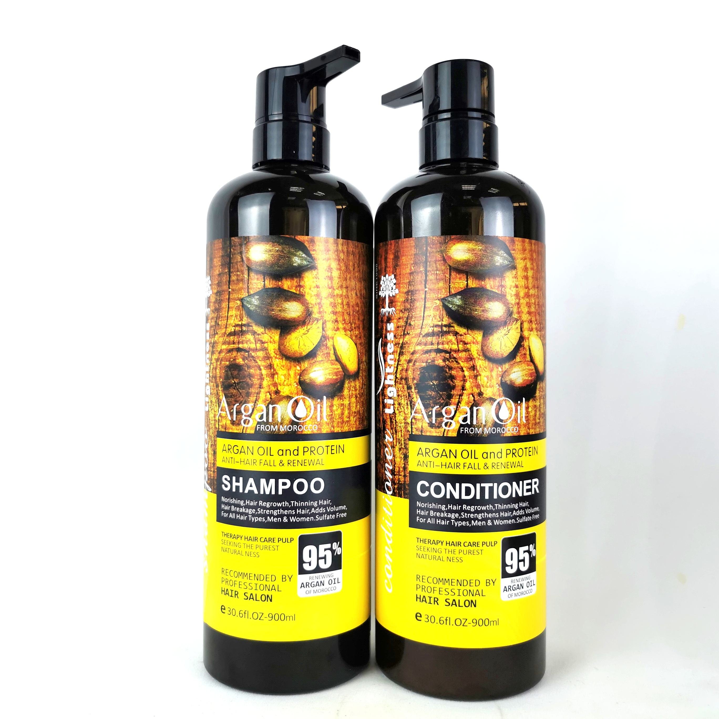 New Arrival Organic Vegan Nourish Argan Oil Shampoo And Conditioner Hair Care Set Private Label Argan Oil Shampoo