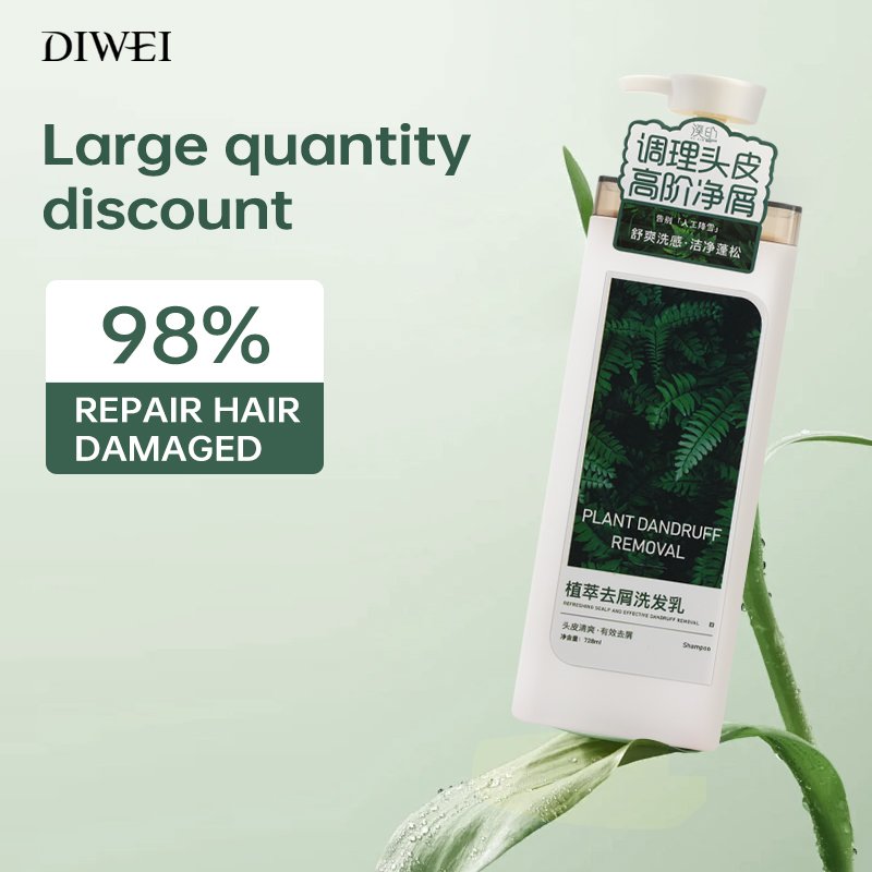 DIWEI Private Label Healthy Natural Organic Hair Care Oil Control Anti Loss Regrowth Tea Tree Ginger Hair Growth Shampoo Set
