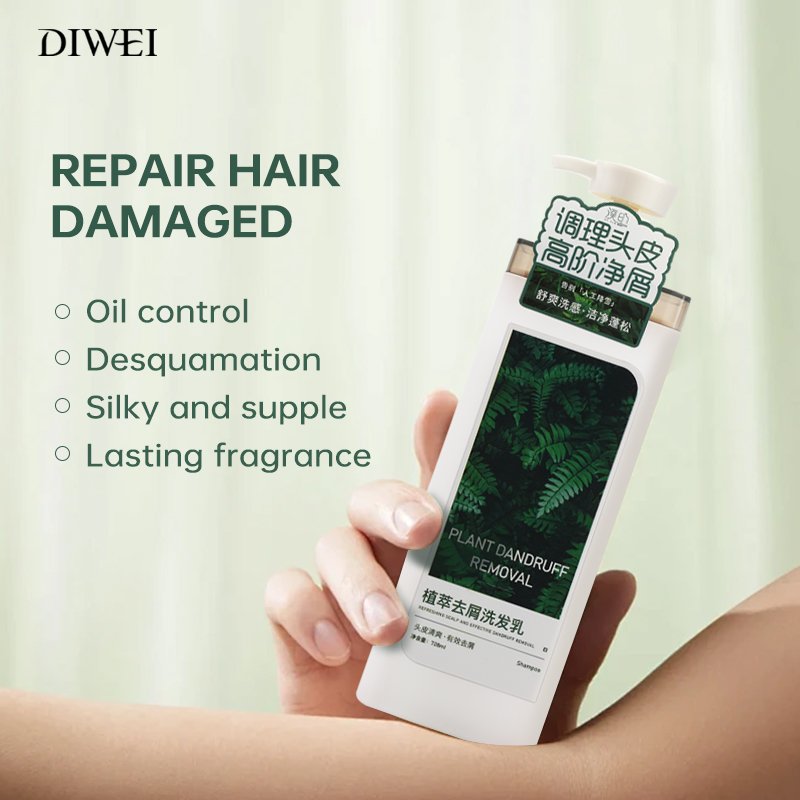 DIWEI Private Label Healthy Natural Organic Hair Care Oil Control Anti Loss Regrowth Tea Tree Ginger Hair Growth Shampoo Set