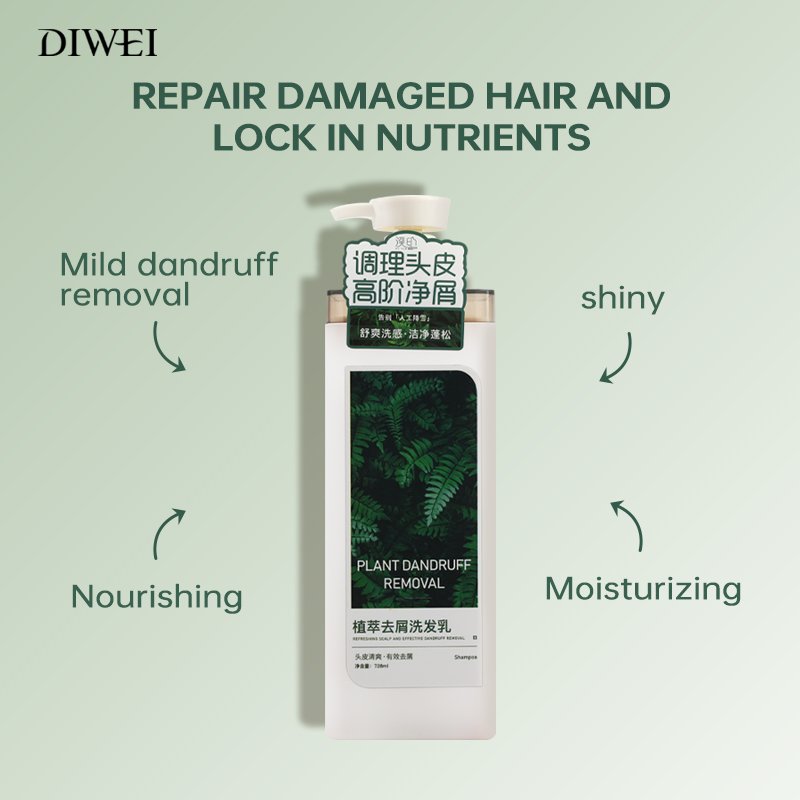 DIWEI Private Label Healthy Natural Organic Hair Care Oil Control Anti Loss Regrowth Tea Tree Ginger Hair Growth Shampoo Set