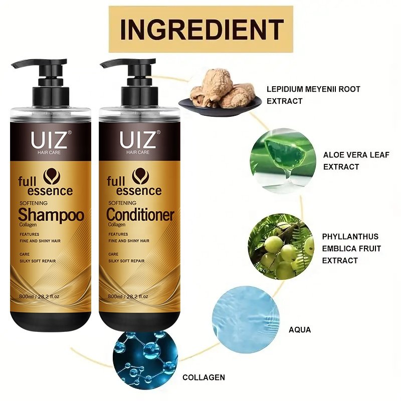 Manufacturer Best Collagen Hair Conditioner Nourishing Care Anti-Frizz Treatments Sulfate Free Shampoo And Conditioner Set