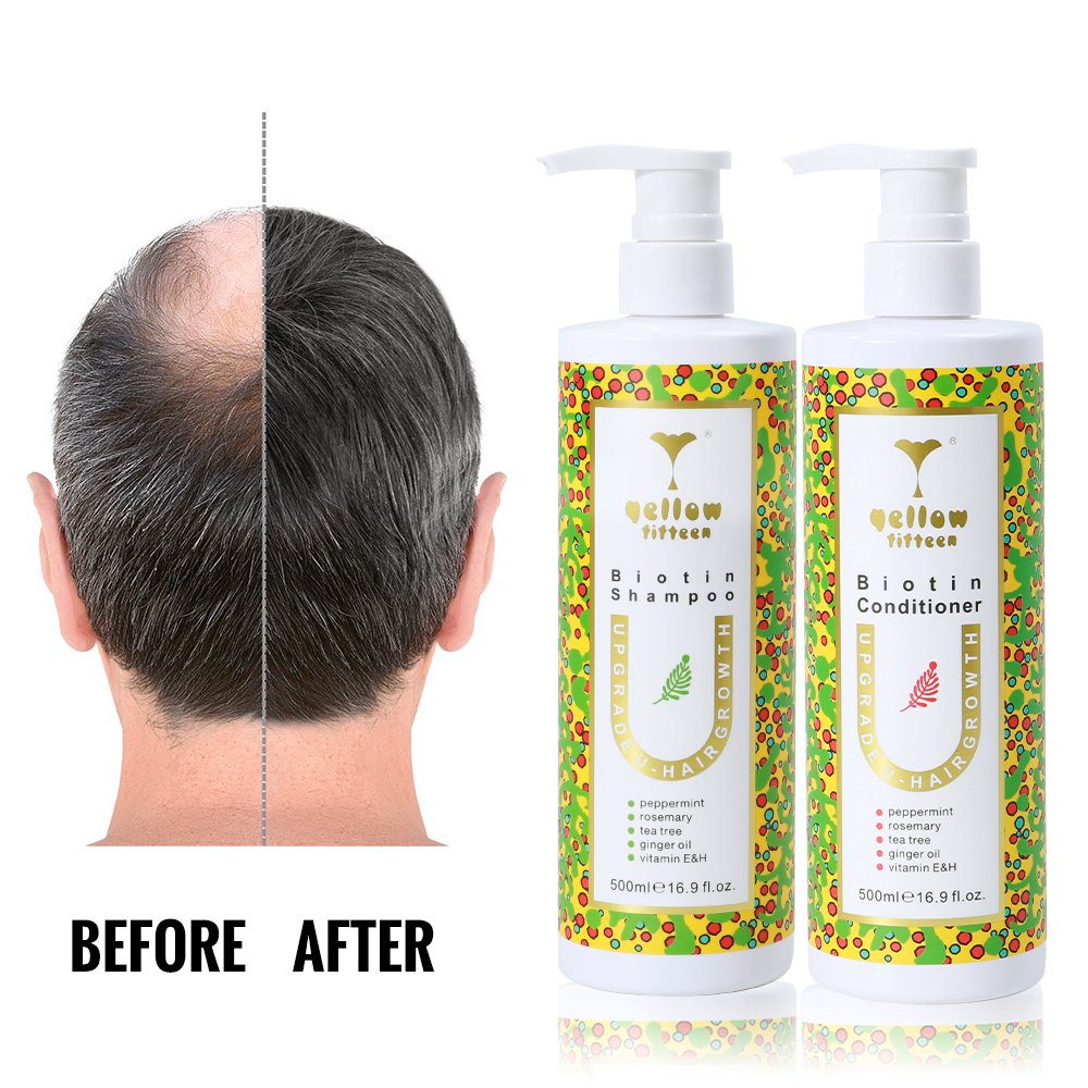 Custom Private Label Professional Hair Kit Hair Growth Shampoo Rosemary Mint Organic Ginger Biotin Shampoo for growth