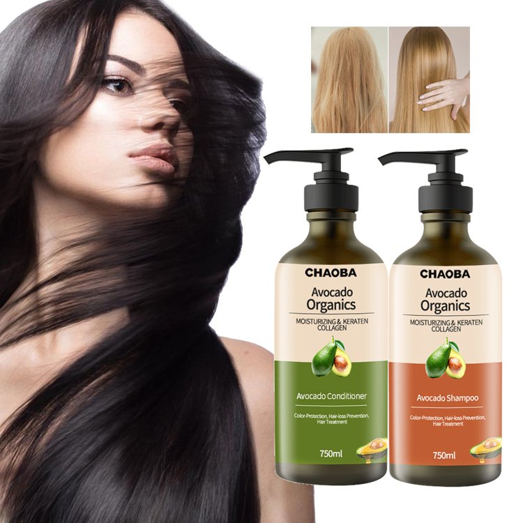 Wholesale Custom Private Label Natural Organic Avocado Sulfate Free Nourishing Hair Repair Shea Butter Shampoo And Conditioner