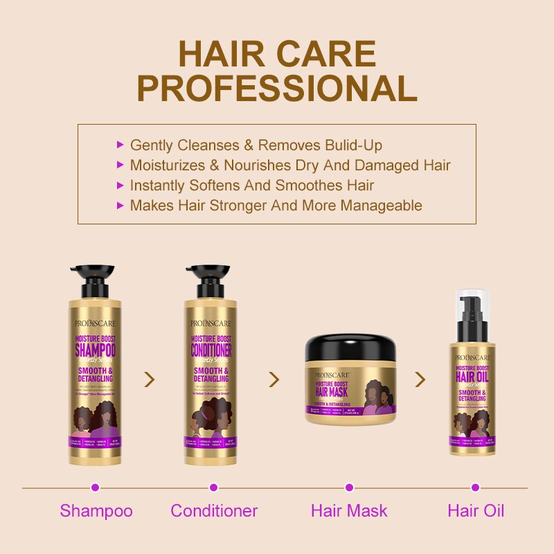 Organic Argan Oil Nourishing Moisturizing Hair Shampoo and Conditioner Customized Hair Care Set Smooth Detangling Hair Shampoo