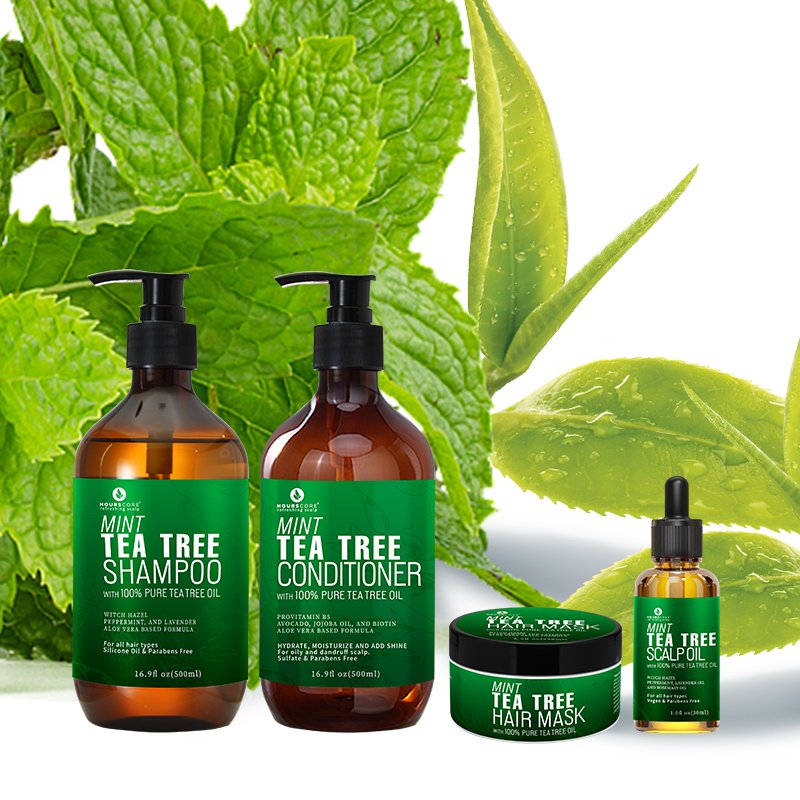 Wholesale Nourish Cleansing Private Label Hair Loss Tea Tree Oil Hair Growth Shampoo