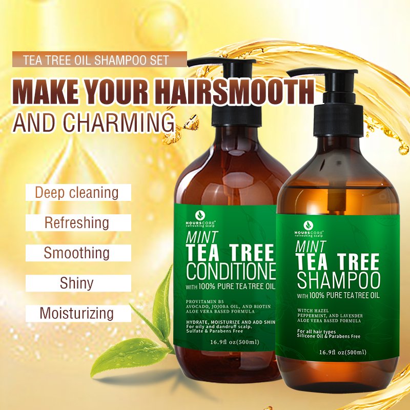 Wholesale Nourish Cleansing Private Label Hair Loss Tea Tree Oil Hair Growth Shampoo