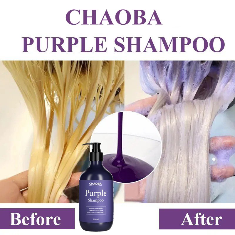 Coconut Oil Professional Salon Treatment Anti- brassy Purple Toner Shampoo For Blonde Hair Keep No Yellow Effect