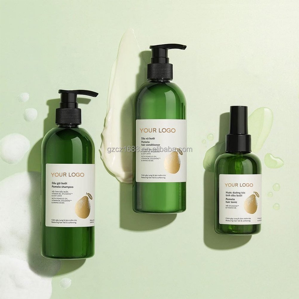 Private Label Hair Shampoo And Conditioner Kit 3 pcs Pure Organic Sulphate Free Moroccan Argan Oil Hair Care Set