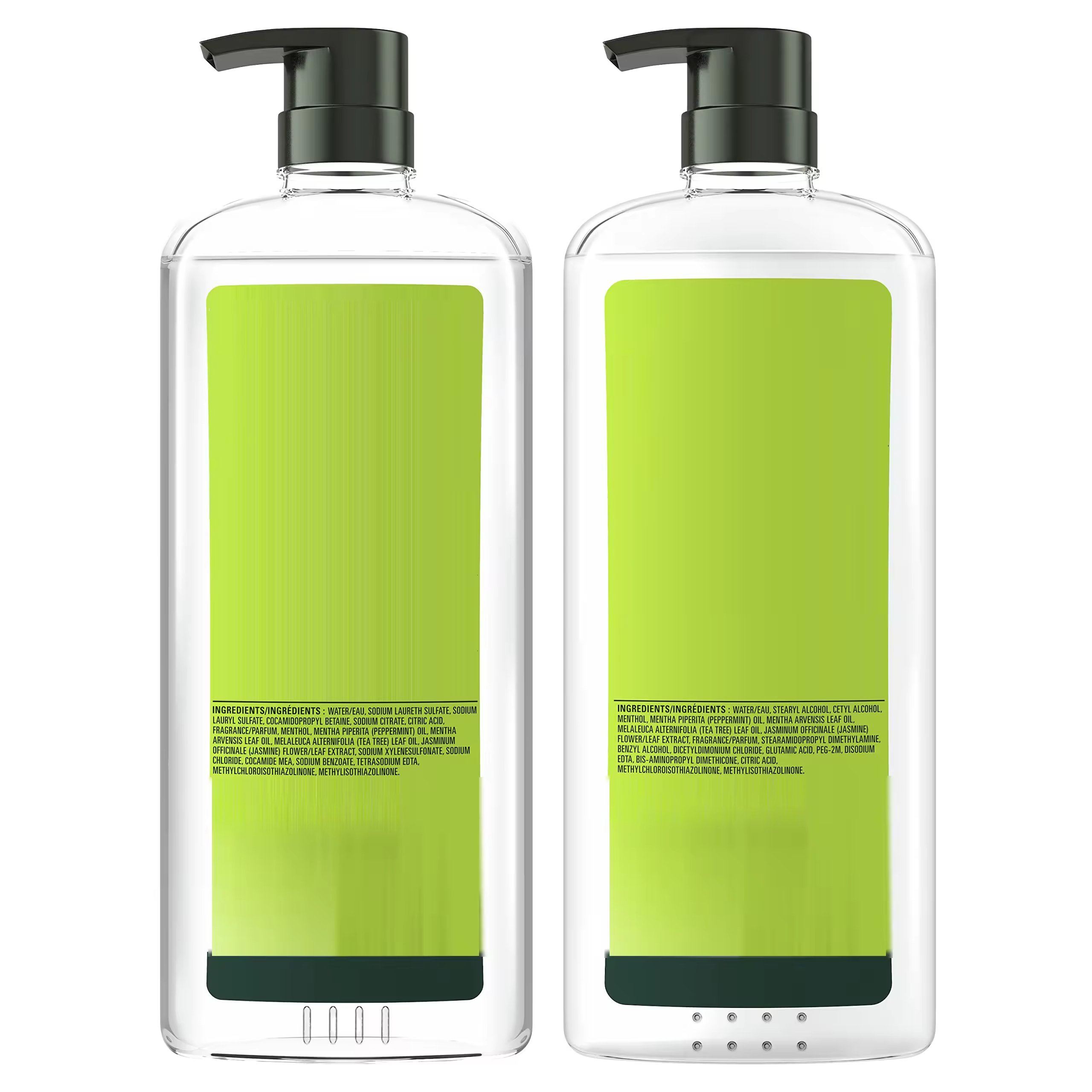 Luxury Shampoo and Conditioner Paraben-free Oil Control Smoothing & Jasmine & Tea Tree Natural Hair Care Set