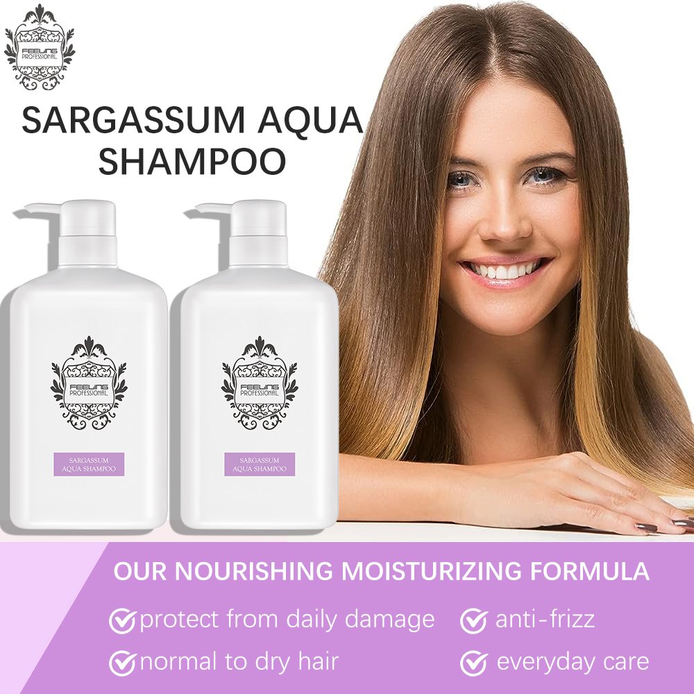 OEM Moisture Nourishing Shampoo 300ML+1000ML Sargassum Plant-derived Ingredients Essential Daily Care
