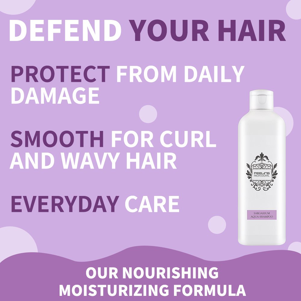 OEM Moisture Nourishing Shampoo 300ML+1000ML Sargassum Plant-derived Ingredients Essential Daily Care