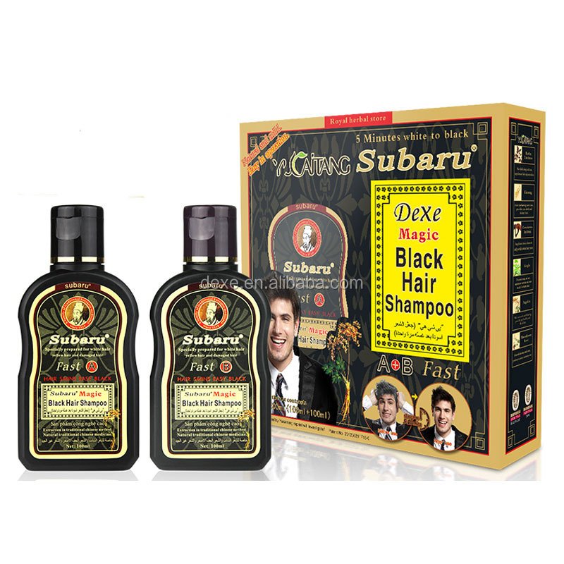 OEM&ODM subaru magic black hair shampoo, yucaitang fast black hair shampoo