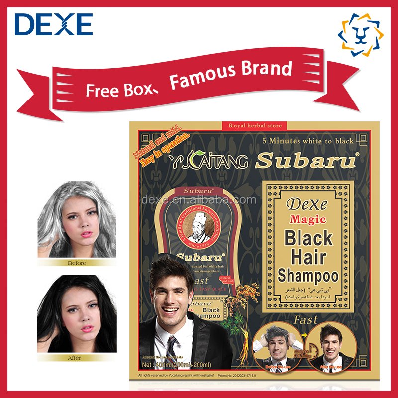 OEM&ODM subaru magic black hair shampoo, yucaitang fast black hair shampoo