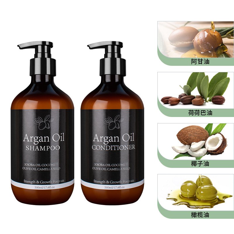 Wholesale Natural Hair Care Products Moroccan Argan Oil Shampoo And Conditioner