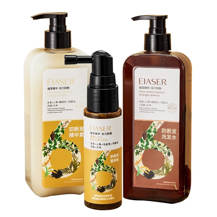 Private Label Ginseng Hair Growth Oil Control Shampoo Natural Organic Hair Care Anti Hair Loss Women's Shampoo and Conditioner