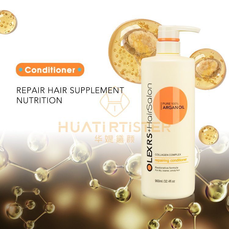 Huati Sifuli OLEXRS OEM collagen Nourishing Repairing Organic Argan Oil Shampoo And Conditioner Hair spa Care