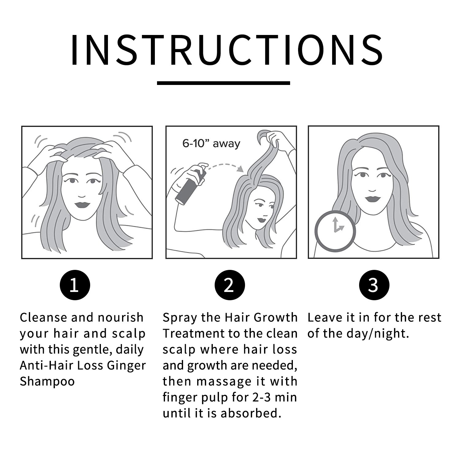 Buy Best Solutions Tonic Anti Loss Treatment Own Label Strong Products Shampoo And Spray set For Hair Regrowth Treatments