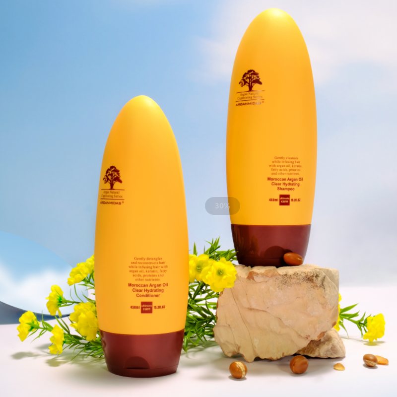 Arganmidas Natural Moroccan Argan Oil Curly Hair Care Sulfate Free Organic Protein Shampoo And Conditioner Set