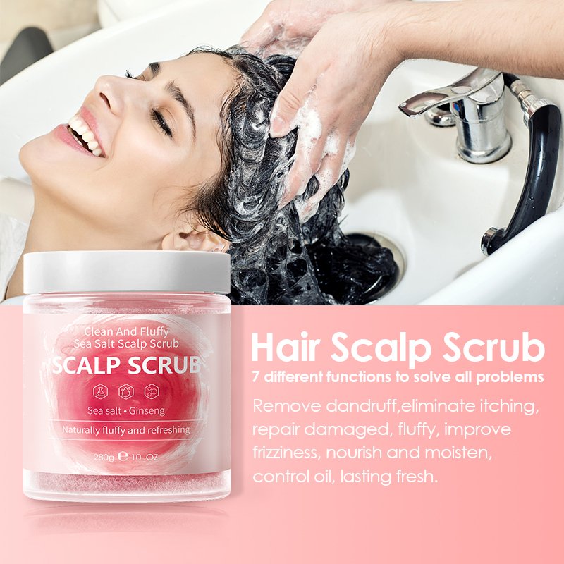 Private Label Micro-Exfoliating Shampoo Scalp Scrub Treatment to Soothe a Dry Flaky Itchy scalp shampoo