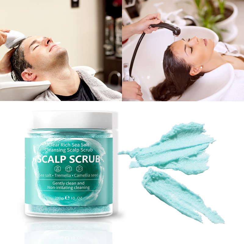 Private Label Micro-Exfoliating Shampoo Scalp Scrub Treatment to Soothe a Dry Flaky Itchy scalp shampoo