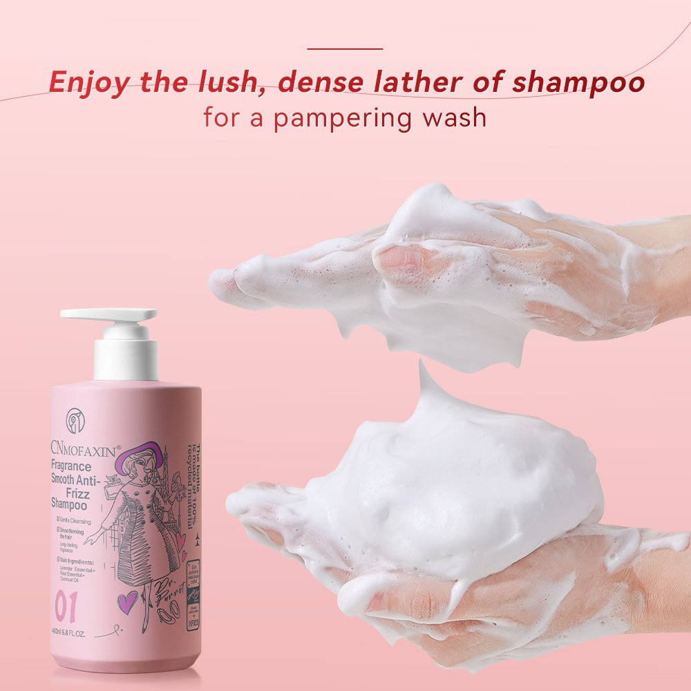 Custom Logo 100% Pure Lavender Luxurious Organic Moisturizing Soft Lavender Perfume Hair Shampoo and Conditioner Set