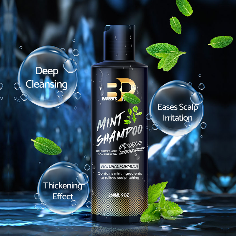 BARBERPASSION Private Label Mint Refreshing Anti-Itching Anti-Dandruff Nourishing Natural Men Shampoo