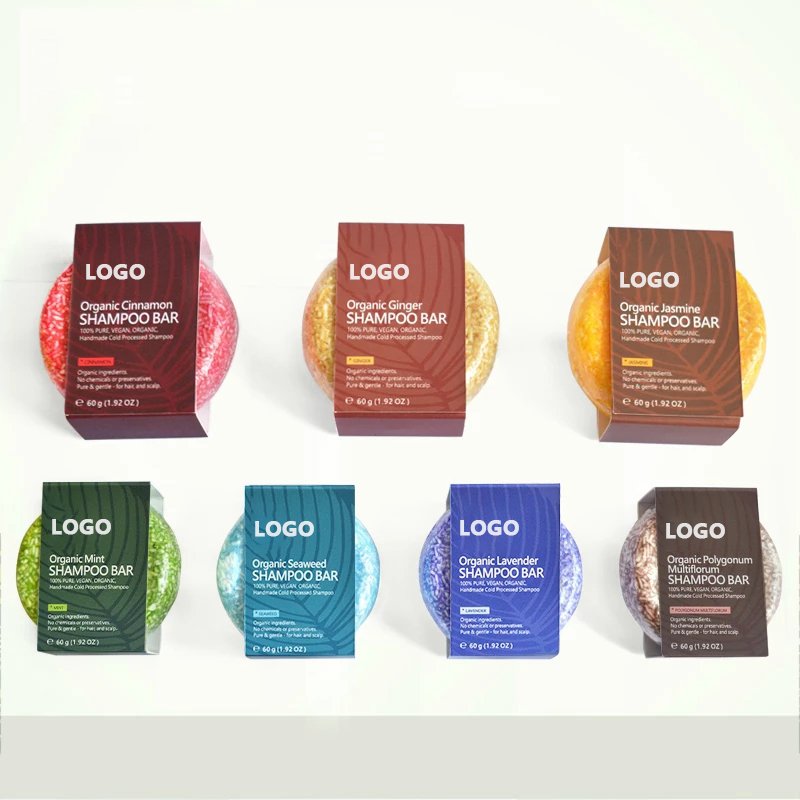 New Arrival Private Label Vegan Muti- kinds Organic handmade Hair Care Cleaning Solid Shampoo Soap Bar jabon de champu