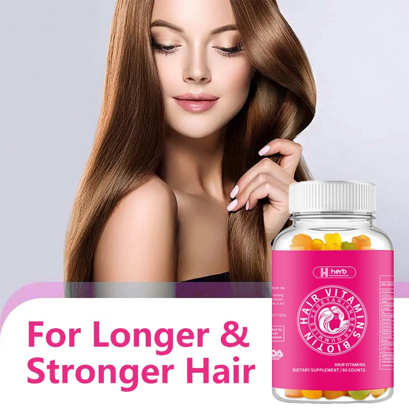 OEM Private Label Gummy Vitamins Hair Growth and Healthcare Supplements for Promotion Development hair vitamin gummy