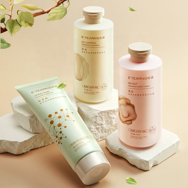 OEM Private Label Personal Care Cleaning Products Set Amino Acid Body Wash Shampoo and Conditioner Combo Pack 3 Piece Bath Set