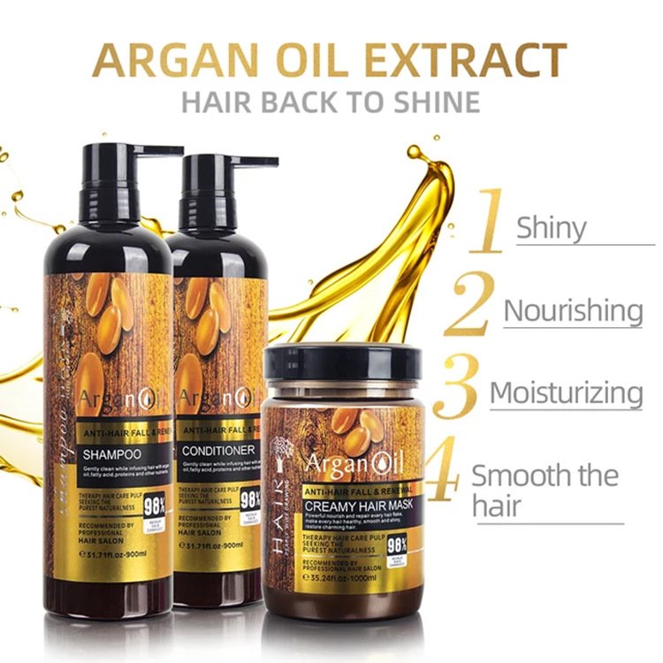 Wholesale Sulfate Free Argan Oil Shampoo Customizable Hair Shampoo And Conditioner