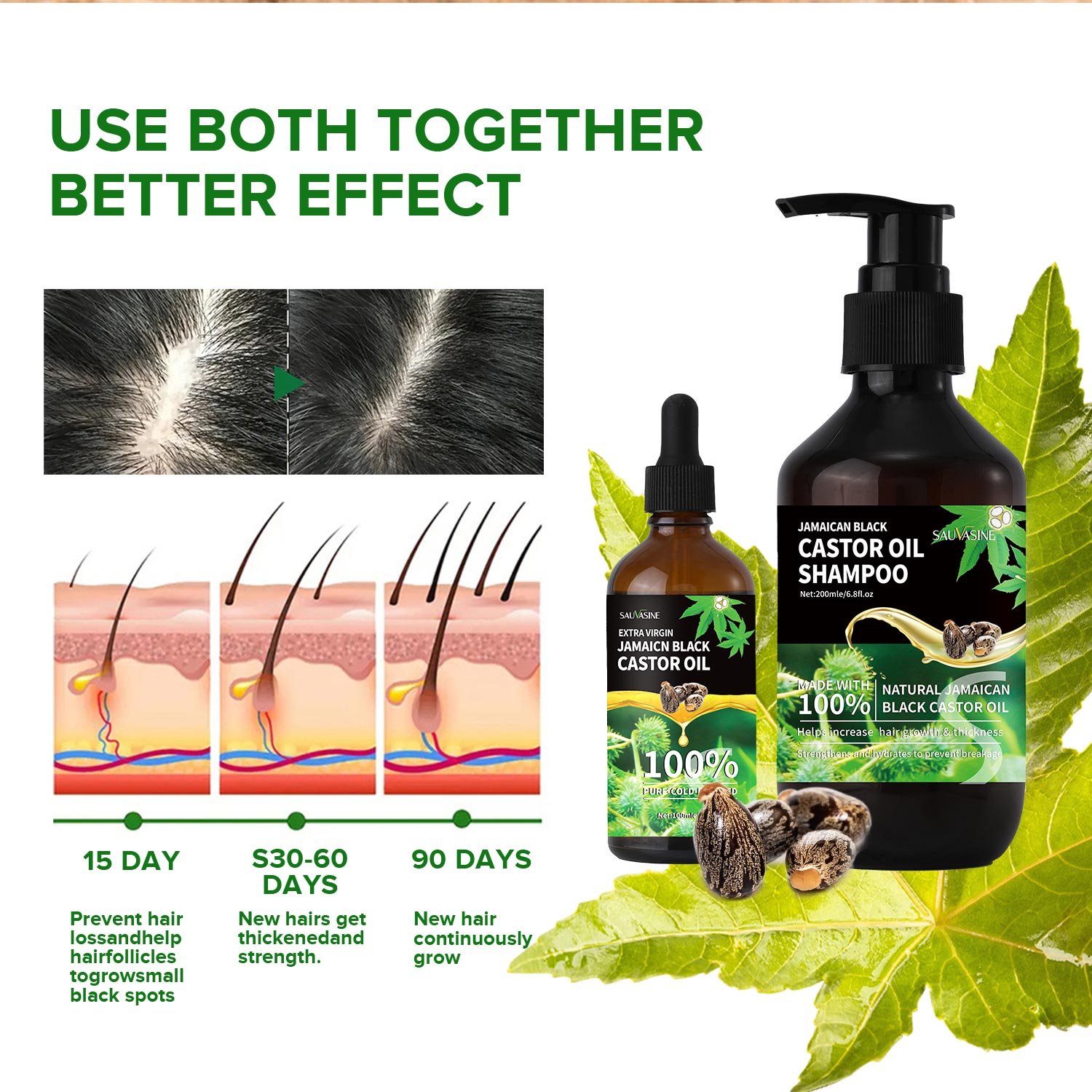 Private Label Jamaican Black Castor Oil Serum Moisturizing Hair Care Shampoo for Adults Hot Sale 500Ml/OME