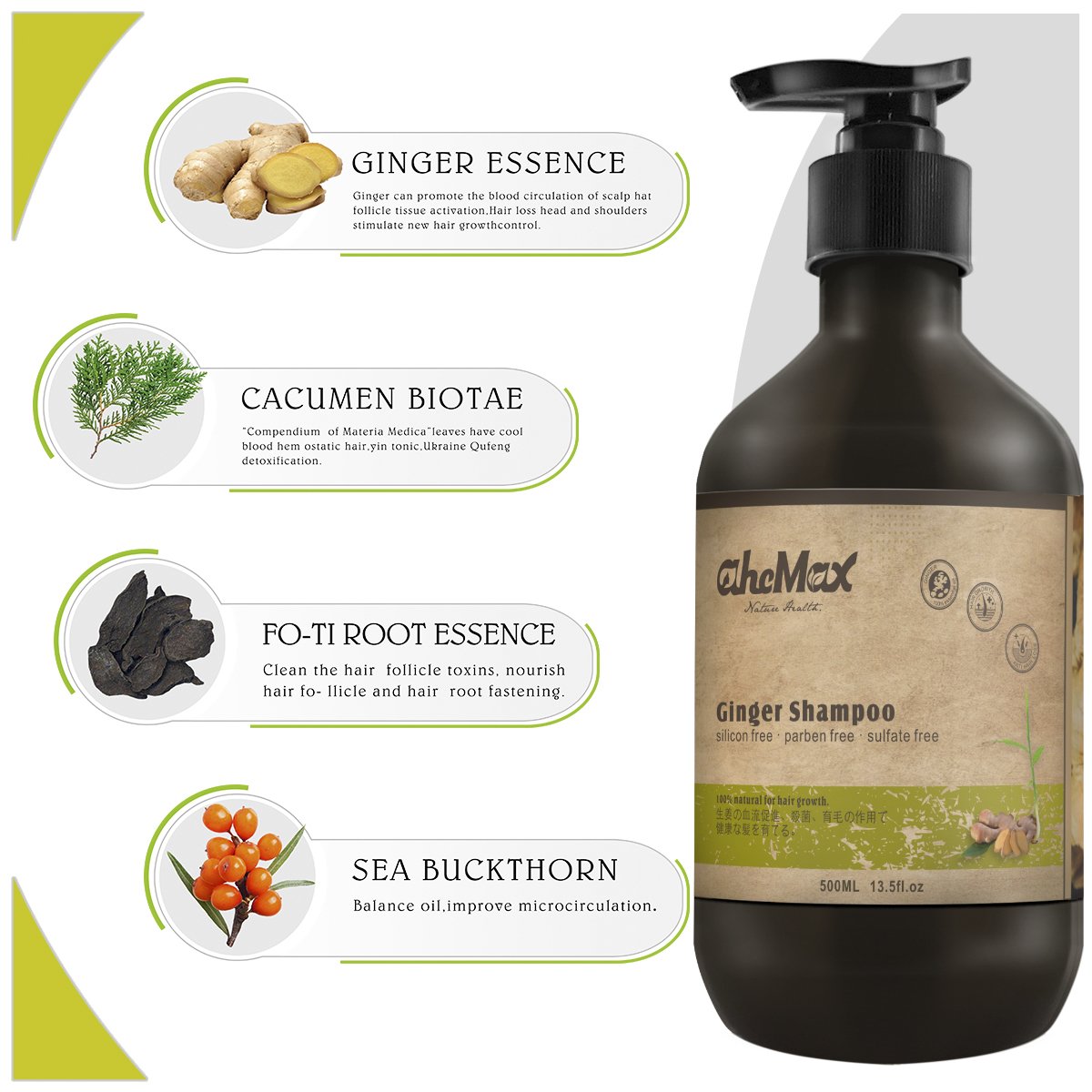 OEM Private Label Chinese Herbal Hair Growth Revitalizing Hair Tonic Anti Hair Loss Vitamin Serum