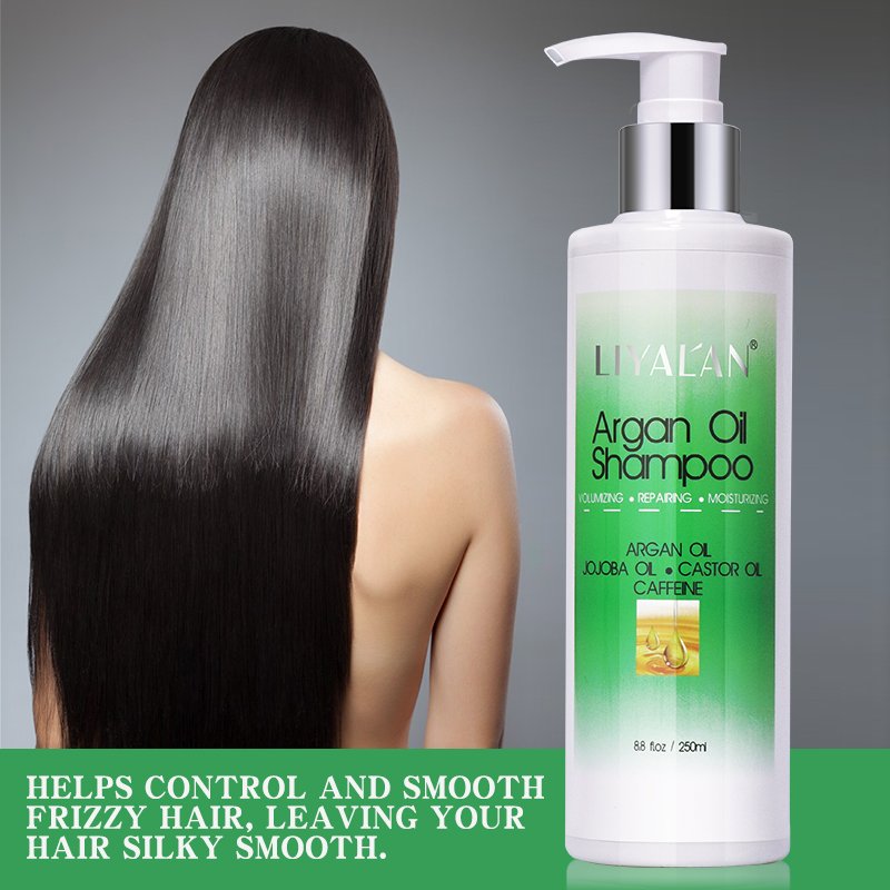 Private Label Repair Damaged Hair Smoothing Deep Cleansing Organic Argan Oil Shampoo