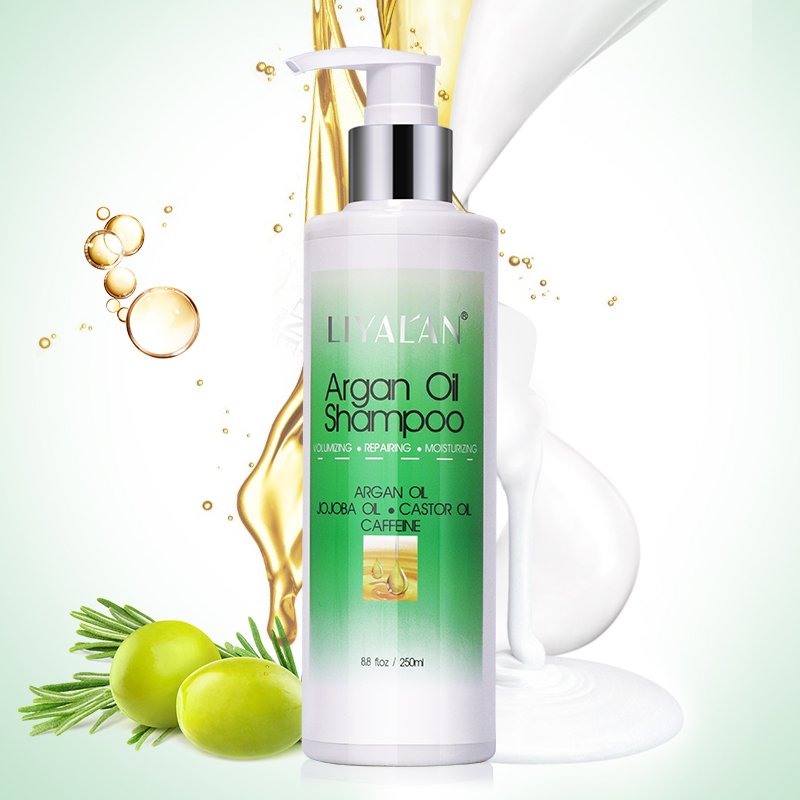 Private Label Repair Damaged Hair Smoothing Deep Cleansing Organic Argan Oil Shampoo