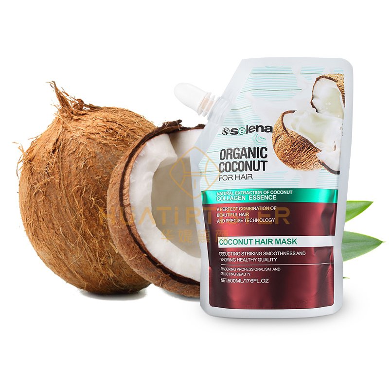 Huati Sifuli selena 800ml organicHot Selling Natural Plant Hair Shampoo And Conditional coconut oil Sulfate Free Moisture