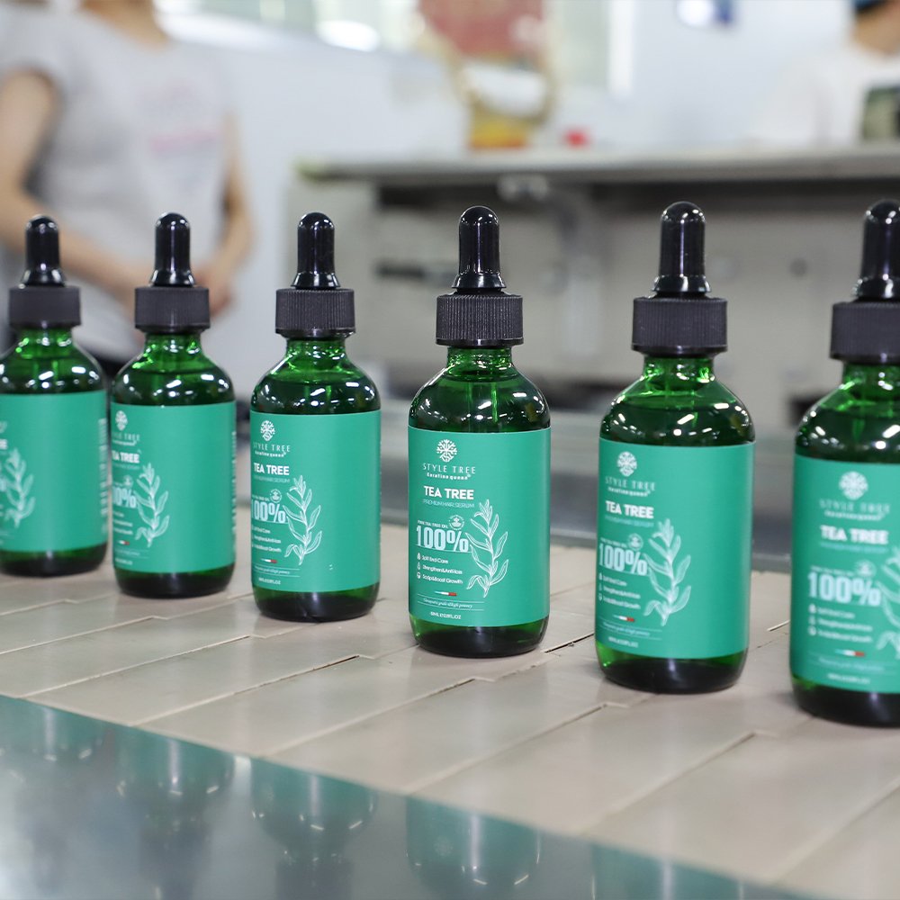 New Arrival 100% Natural Tea Tree Oil Hair Care Set Tea Tree Anti Dandruff Shampoo Private Label