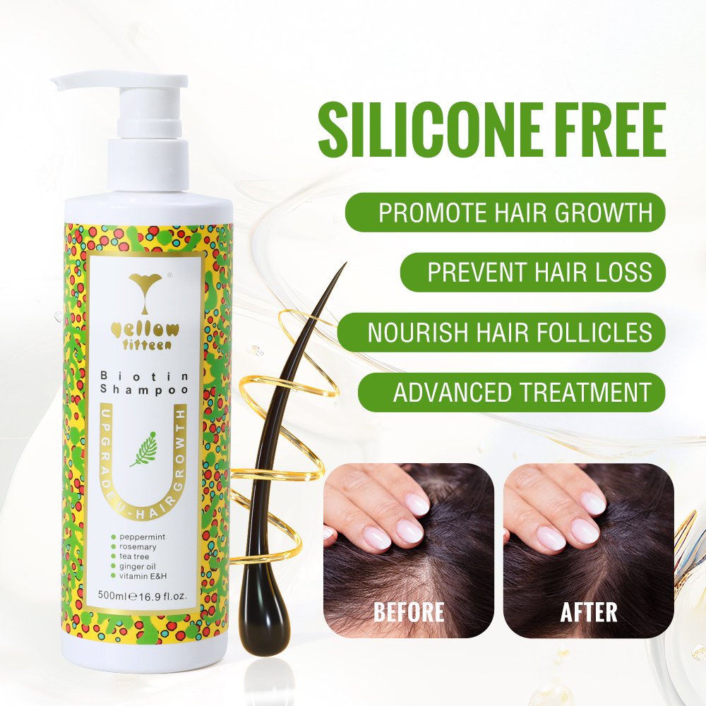 Private Label Organic Biotin Hair Growth Shampoo And Conditioner Set Best Rosemary Oil Shampoo for Hair Growth and Thickening
