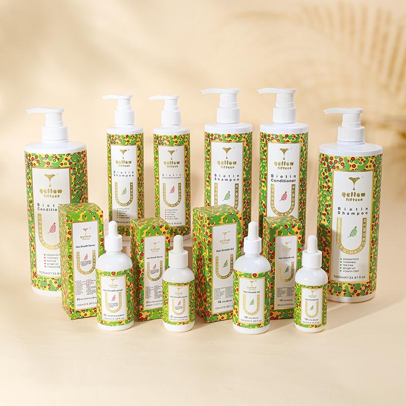 Private Label Organic Biotin Hair Growth Shampoo And Conditioner Set Best Rosemary Oil Shampoo for Hair Growth and Thickening