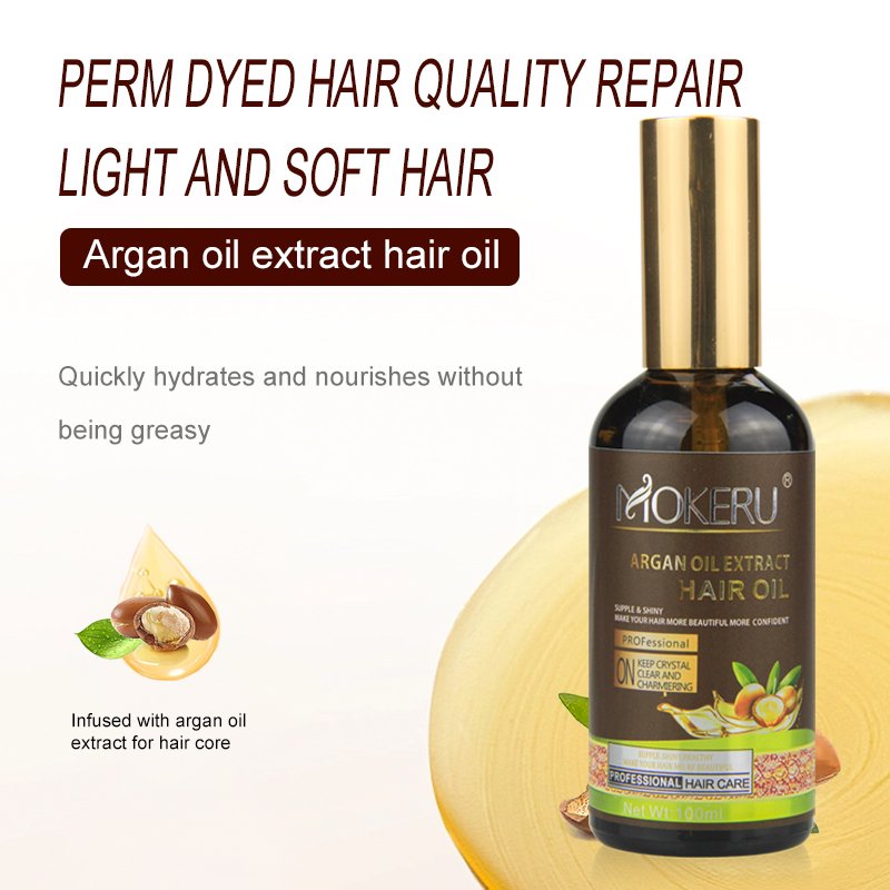 Mokeru Professional Salon Hair Shampoo Argan Oil Morocco Shampoo and Conditioner set Keratin Hair Shampoo for Women Home Use