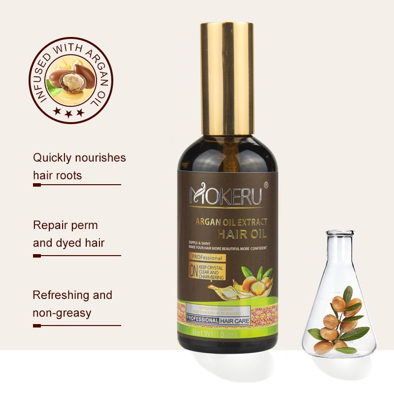 Mokeru Professional Salon Hair Shampoo Argan Oil Morocco Shampoo and Conditioner set Keratin Hair Shampoo for Women Home Use